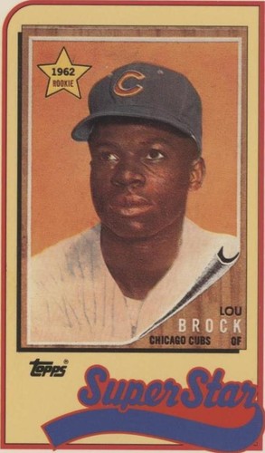 1989 Topps/LJN Baseball Talk - Lou Brock #26