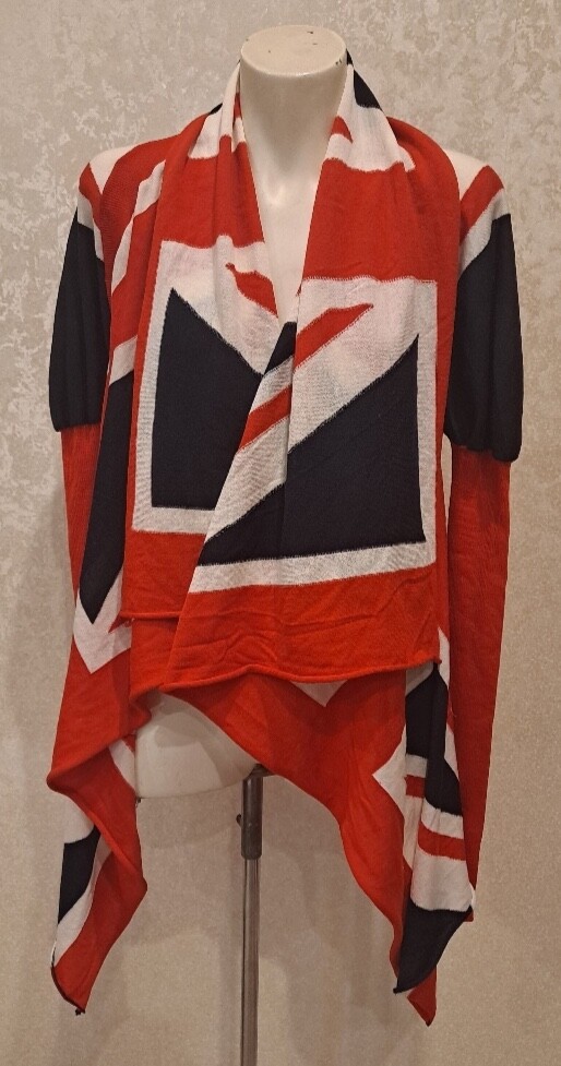 Alexander McQueen Fall '08 Union Jack Draped Wool Knit