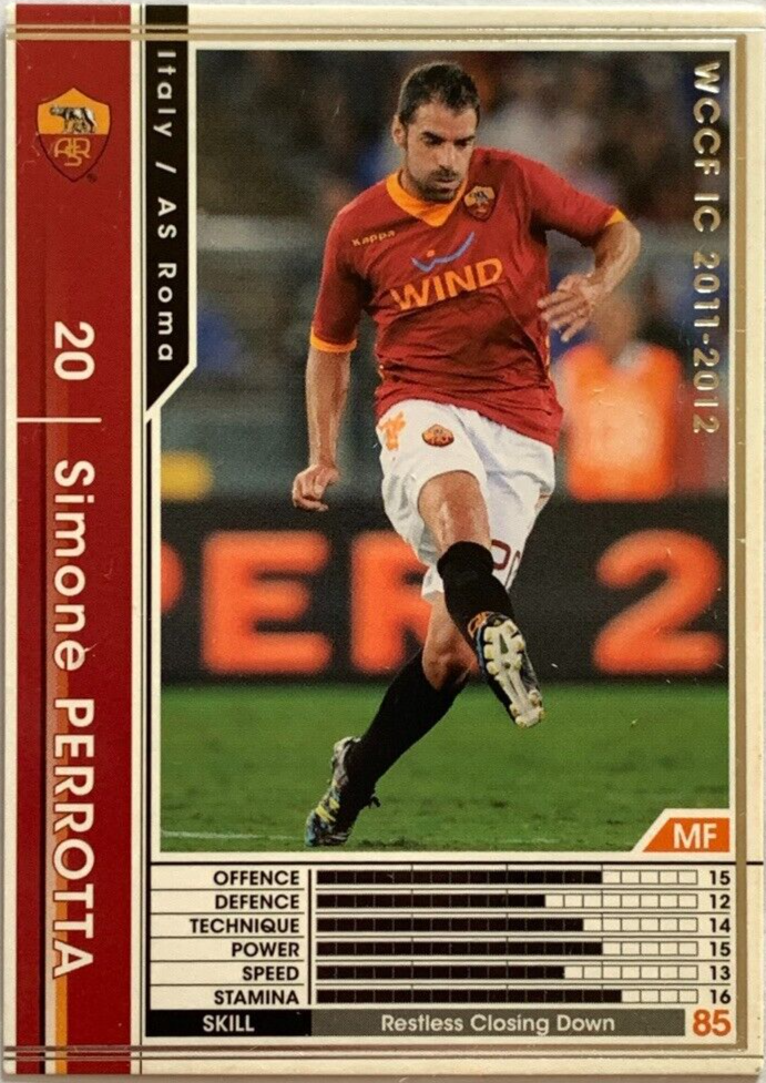 Simone Perrotta WCCF PANINI soccer card Japan sports 186/384