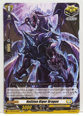 Cardfight Vanguard Volition Rigor Dragon D-TD03/012EN TD Keter Sanctuary