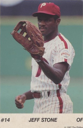 1987 Tastykake Philadelphia Phillies - Jeff Stone #14