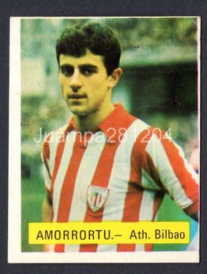 AMORRORTU - ATHLETIC DE BILBAO CROMO CAMPEONATO DE LIGA 1975-76 FINI RECUPERADO