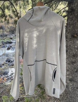 Melanzana Micro Grid V2 Hoodie Mens XL Brand New 2024 Fog WITH 3 STICKERS!