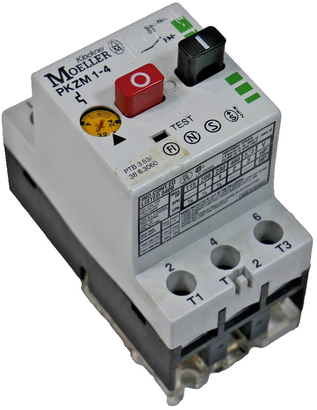 Eaton Moeller Motorschutzschalter Pkzm 1-4 | 690 Vac 50hz | 3 Polig