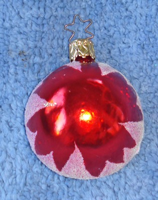 1993 MERCK FAMILY'S OLD WORLD CHRISTMAS ORNAMENT #1627 CARDINAL ON CIRCLE FORM