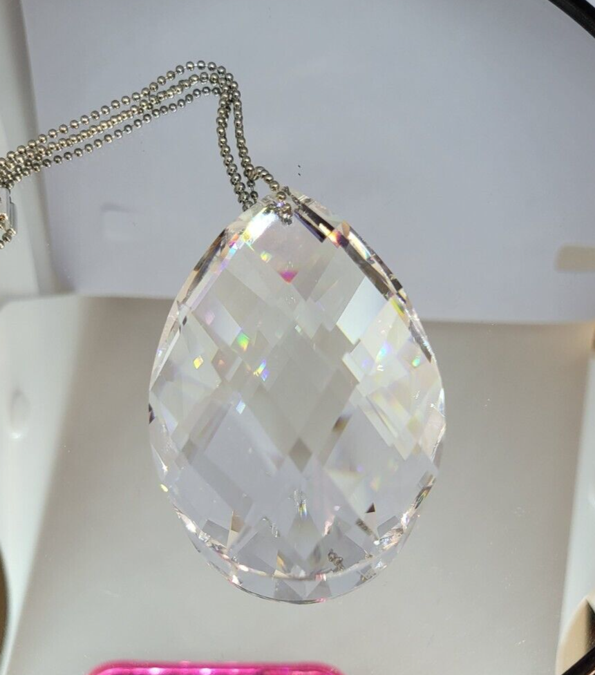 Swarovski Crystal Clear Swedish Full Cut 63mm Teardrop 8741 Suncatcher/ Prism