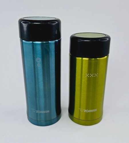 Lot Of 2 Zojirushi Stainless Thermos Mug Bottle SM-EAE25-AX
