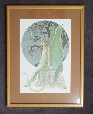 P.D. BREEDING S/N LIMITED EDITION PRINT DRAGON'S DON'T EAT VIRGINS t
