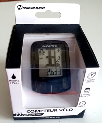 Compteur de v lo Compteur Velo Fil 11 Fonctions NOIR marque nakamura