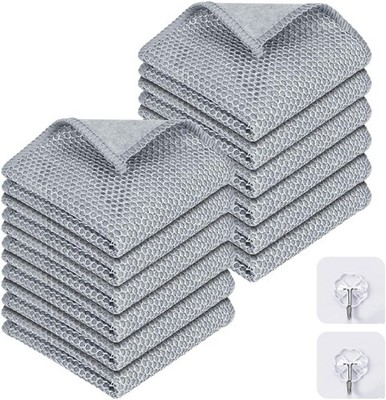 AUAUY 12er Spüllappen Set, Mehrzweck-geschirrspüllappen Aus Draht, Doppelschicht
