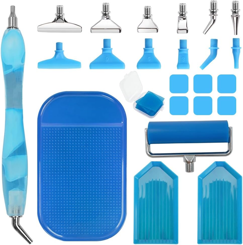 23 Pcs Diamond Art Painting Accessories, DIY Craft Kit for Adults, Multi-Color,