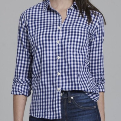 NIP Untuckit Plaid Long Sleeve Belleza Sz 12 (L)