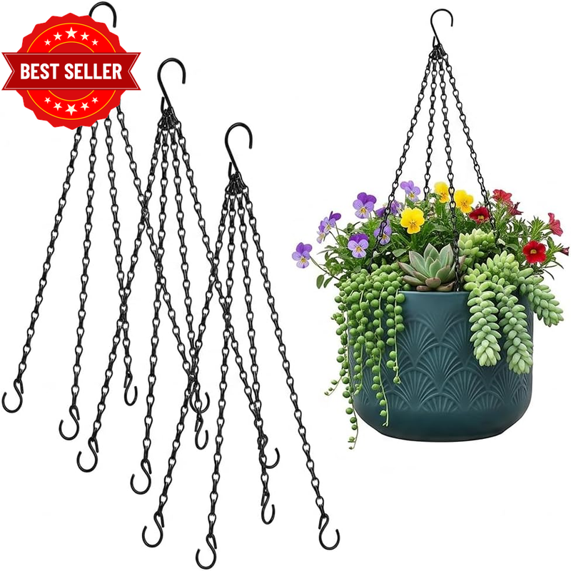 16 Inch Hanging Plant Chains Heavy Duty Flower Pot Hangers for Gardeners