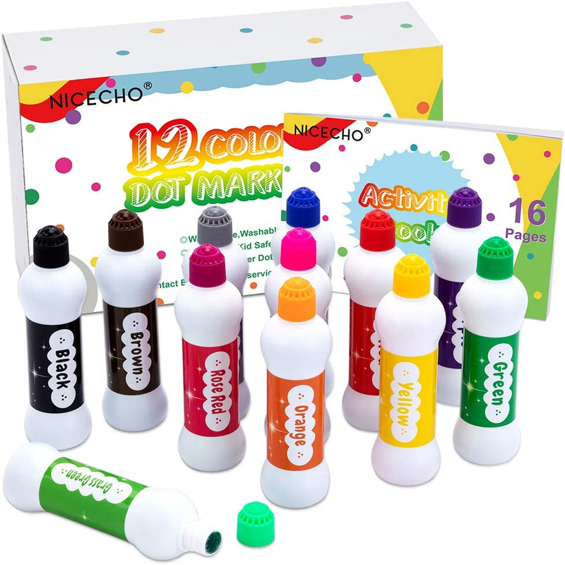Kit, 12 Colors Washable Fun Art Marker For Toddlers