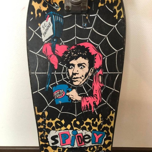 メガ！1985年・ビンテーオリジナルジデッキ！SANTA CRUZ/Spidey Santa Cruz Skateboards Spidey De Montrond L75cm Vintage Deck