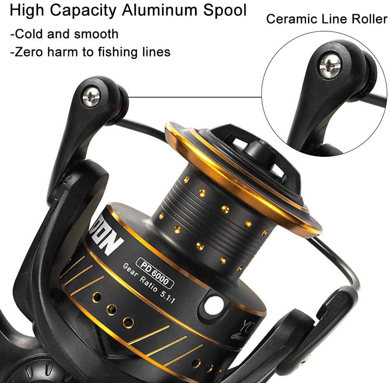 Dr.Fish Saltwater Spinning Reel Carbon Fiber Drag 25Lb Max 9+1 Stainless Steel B