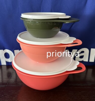 Tupperware Jr Mini Extra Mini Thatsa Mixing Bowl 12/6/2.5 cup Set of 3 New