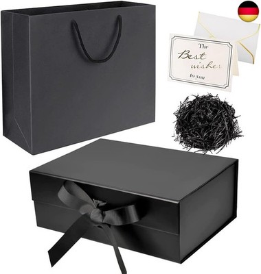 CHEVVY Magnetische Geschenkschachtel 26 x 18,8 x 8 CM Faltbare Geschenkboxen