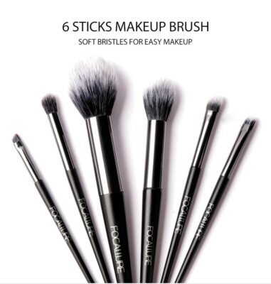 FOCALLURE 6 pc Makeup Brush Set Eye Shadow Powder Brush