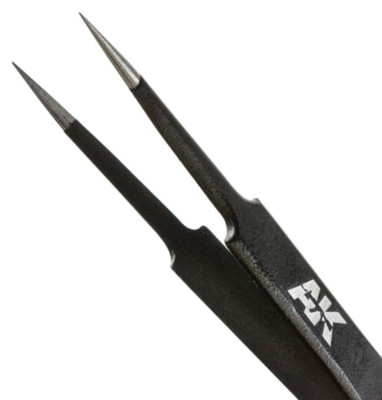 AK Interactive Precise STRAIGHT TWEEZERS Tool #AK9008