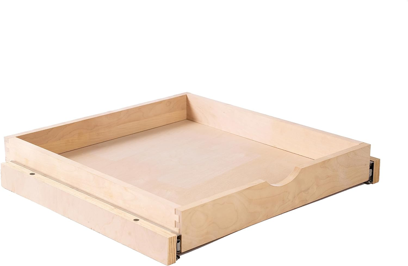 Pull Out Soft Close Cabinet Organizer, Wood Drawer Slide Out Shelves for Kitchen