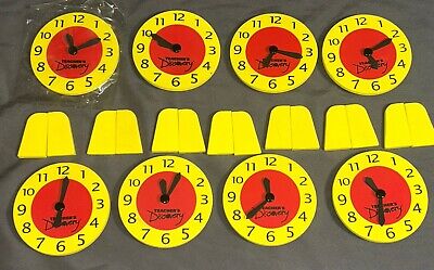 8 Teacher's Discovery Mini-Clocks Learning Teaching Time Home School Classroom