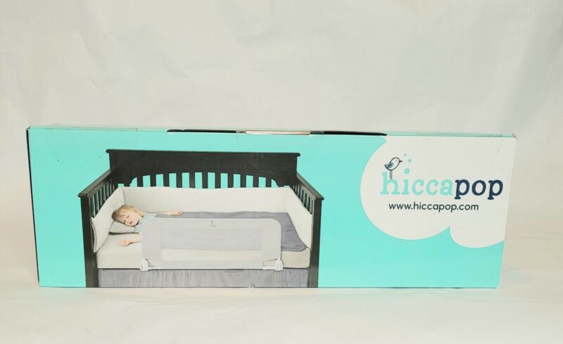 Hiccapop Convertible Crib Safety Rail, Grey, New in box Free shipping & returns