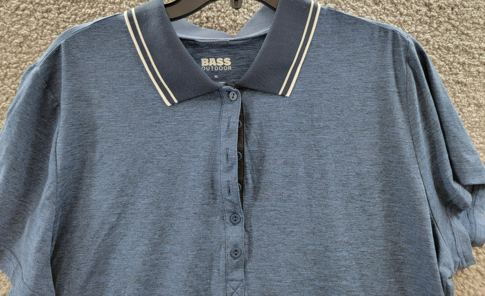 BASS OUTDOOR Performance Polo T-Shirt Women's XL Ebb Flow Collared Short Sleeve - Picture 3 of 18