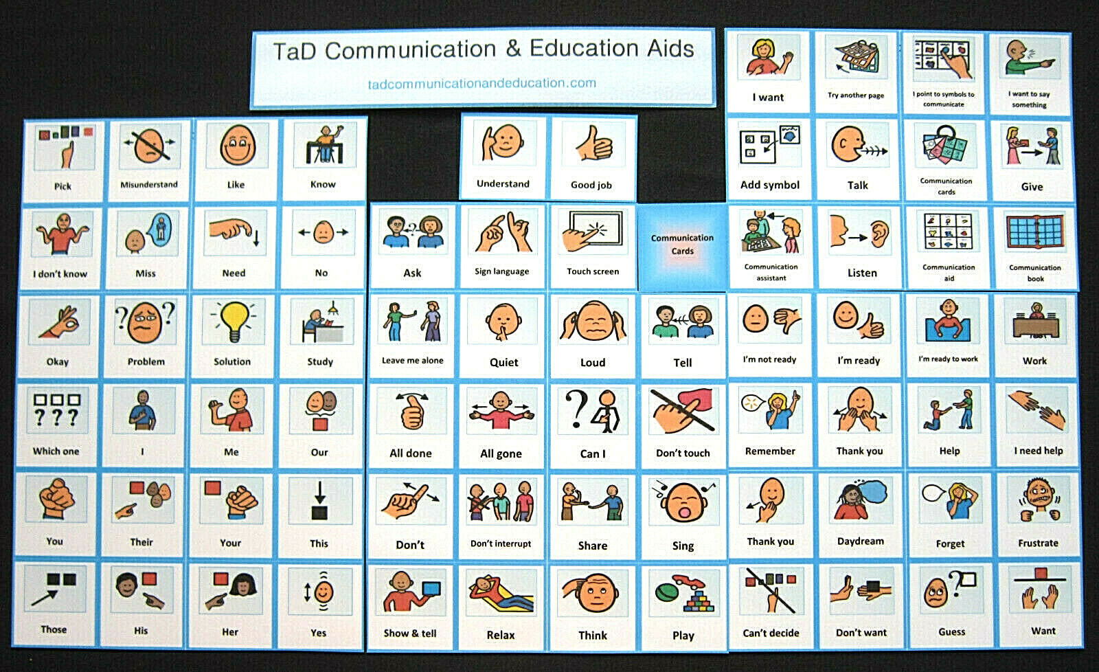 communication-cards-autism-pecs-dementia-adhd-sen-visual-behaviour-aid-ebay