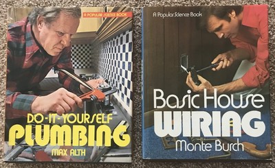 Do-It-Yourself Plumbing; Basic House Wiring Hard-cover Books (2)
