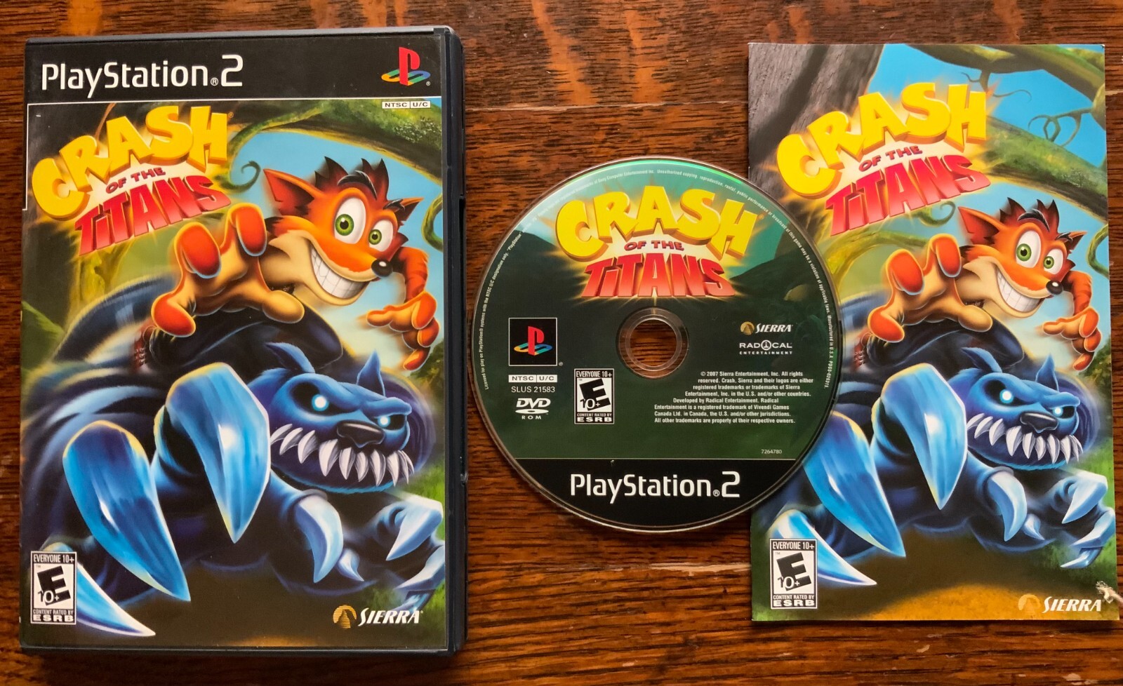Crash of the Titans PS2 Sierra Crash Bandicoot Sierra