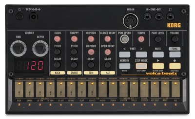 Korg Volca Beats Analog Drum Machine (5-pack) Bundle