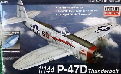 1/144 Scale Minicraft Models 'P-47D Thunderbolt' Kit #14722