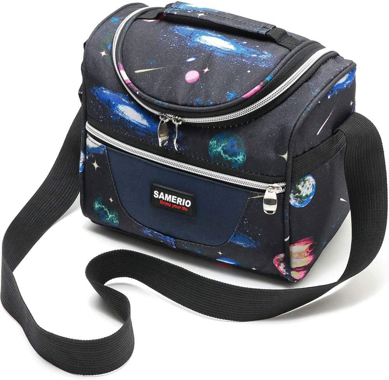 SAMERIO Kids Lunch Box Insulated Lunch Bag Lunch Organizer Cooler Bento Bags for
