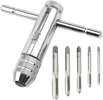 Puedno Maschio a cricchetto regolabile con impugnatura a T, set di chiavi filett