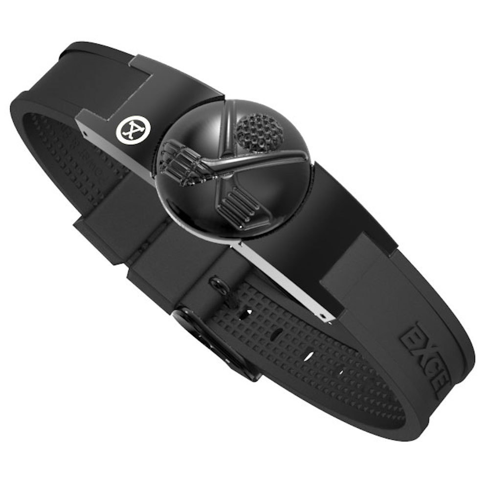 ProExl Magnetic Bracelet for Golf Black Crossed Clubs Detachable Marker