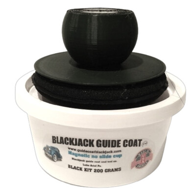DRY GUIDE COAT POWDER BLACK  KIT 200 GRAMS- RECEIVE IN 2 TO 4 DAYS