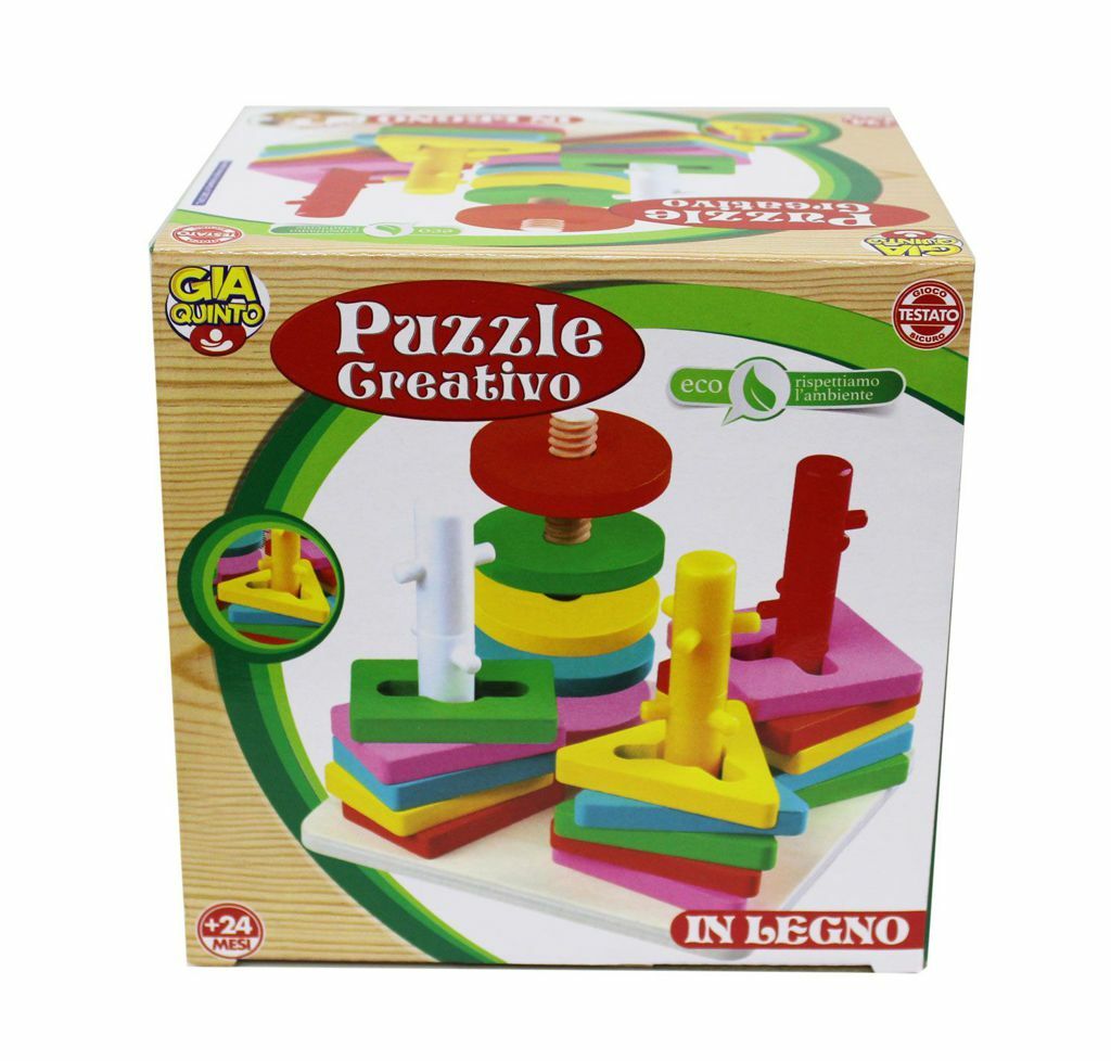Puzzle Creativo In Legno Giocattolo Gioco Bambini sar