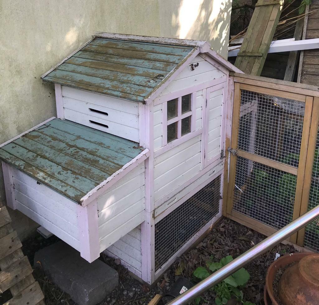 Chicken Hen Coop With Large Additional Run Duck Or Rabbit Hutch In Corfe Mullen Dorset Gumtree