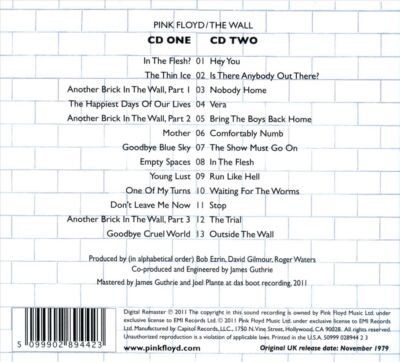 PINK FLOYD - THE WALL [DIGIPAK] NEW CD