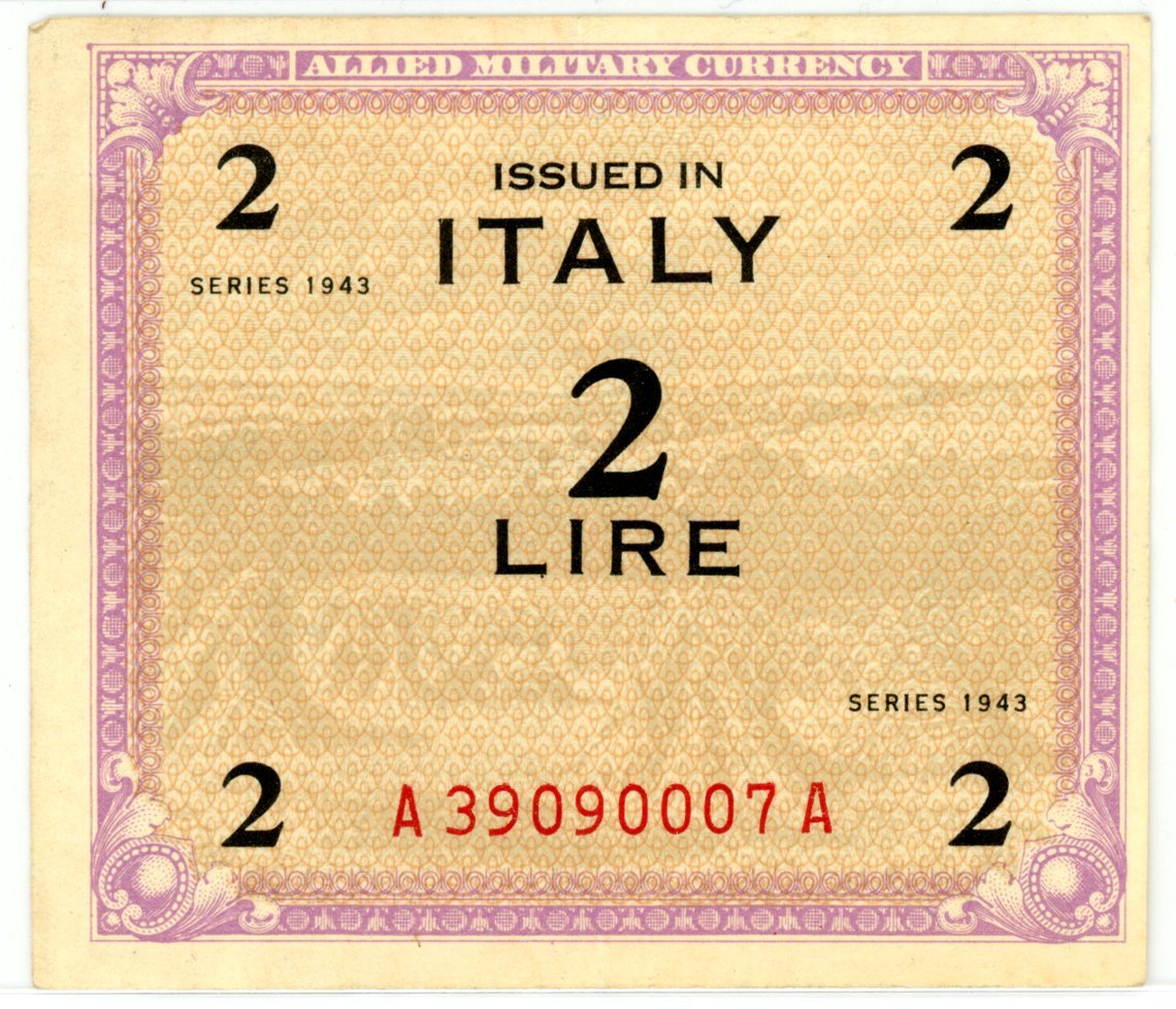 Italy Allied Military Currency 3 Notes M11a with f, M10a with f, M10b without f