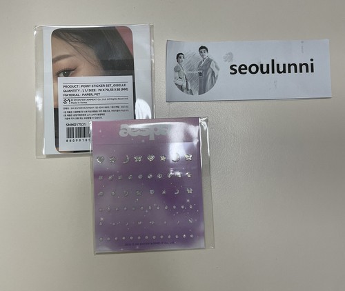 aespa GISELLE Come to My Illusion Photocard & Point Sticker