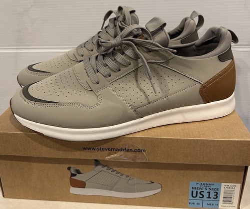 Steve Madden Men's P-Sonny Ortholite Jogger Sneaker Lt. Grey