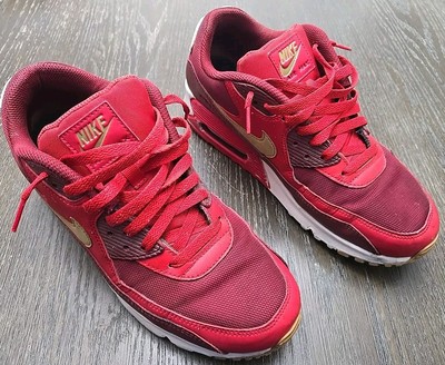 Nike Air Max 90 537384-607 Red Essential Game Element Shoes Men's Size 10.5 