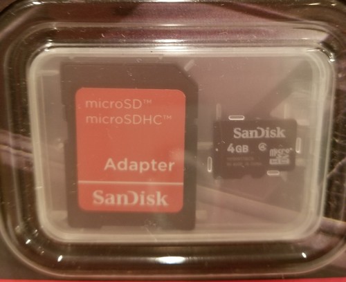SanDisk #1 Global Leader in Flash Memory  Card 4GB microSDHC Card w Adapter