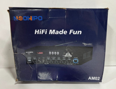 NEOHIPO AM02 Home Theater Audio Power Stereo Receiver Amplifier 2 Channel Amp FM