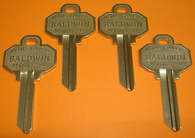   4 Brand New UNCUT BALDWIN 6 PIN KEY BLANKS Model BAL8336152 (4 Keys Total)