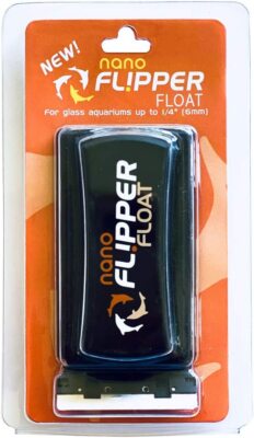 FL!PPER Flipper Cleaner Float - 2-in-1 Floating Magnetic Aquarium Glass Cleaner 