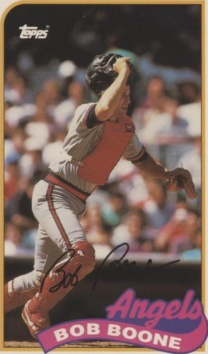 1989 Topps/LJN Baseball Talk - Bob Boone #135