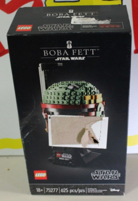 LEGO: Boba Fett Helmet Ages 18+ 625 Pieces New Sealed DAMAGED BOX 75277